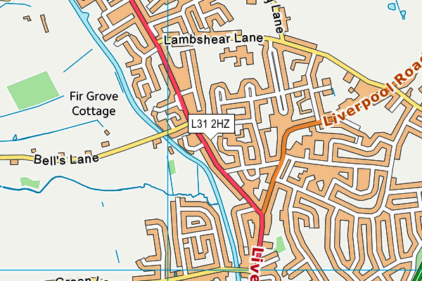 L31 2HZ map - OS VectorMap District (Ordnance Survey)