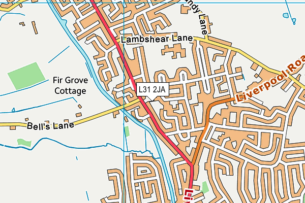 L31 2JA map - OS VectorMap District (Ordnance Survey)