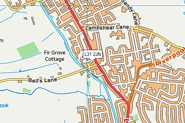 L31 2JN map - OS VectorMap District (Ordnance Survey)