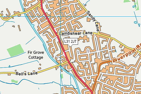 L31 2JT map - OS VectorMap District (Ordnance Survey)