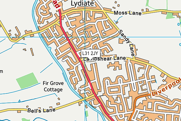 L31 2JY map - OS VectorMap District (Ordnance Survey)