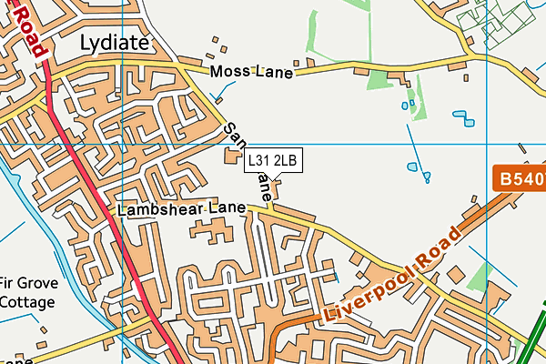 St Gregory's Catholic Primary School map (L31 2LB) - OS VectorMap District (Ordnance Survey)