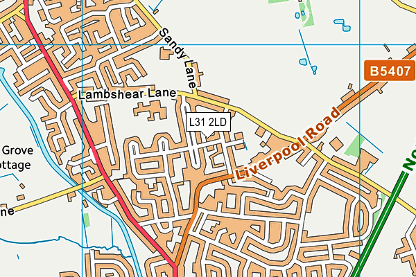 L31 2LD map - OS VectorMap District (Ordnance Survey)