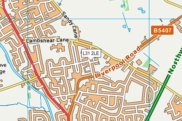 L31 2LE map - OS VectorMap District (Ordnance Survey)