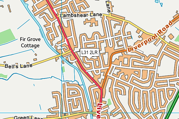 L31 2LR map - OS VectorMap District (Ordnance Survey)