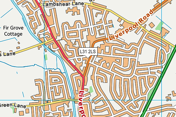 L31 2LS map - OS VectorMap District (Ordnance Survey)