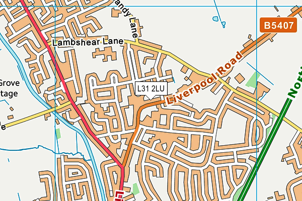 L31 2LU map - OS VectorMap District (Ordnance Survey)