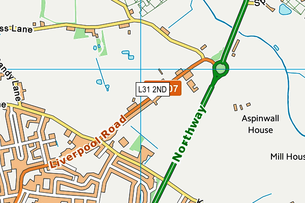 L31 2ND map - OS VectorMap District (Ordnance Survey)