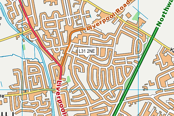 L31 2NE map - OS VectorMap District (Ordnance Survey)