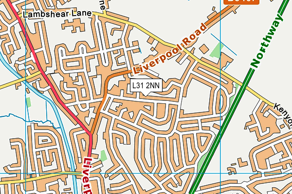 L31 2NN map - OS VectorMap District (Ordnance Survey)