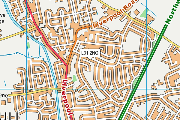 L31 2NQ map - OS VectorMap District (Ordnance Survey)