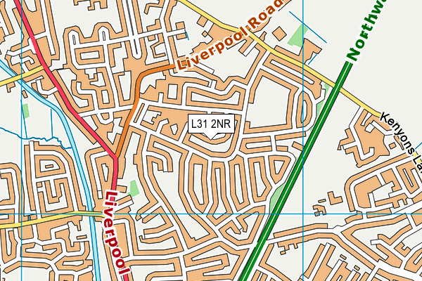 L31 2NR map - OS VectorMap District (Ordnance Survey)