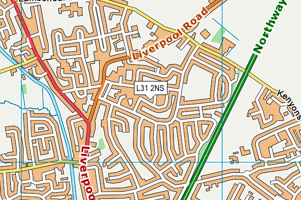 L31 2NS map - OS VectorMap District (Ordnance Survey)