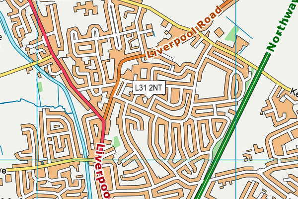 L31 2NT map - OS VectorMap District (Ordnance Survey)