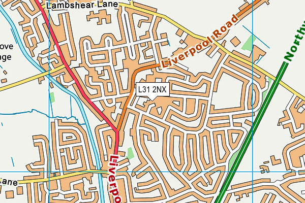 L31 2NX map - OS VectorMap District (Ordnance Survey)