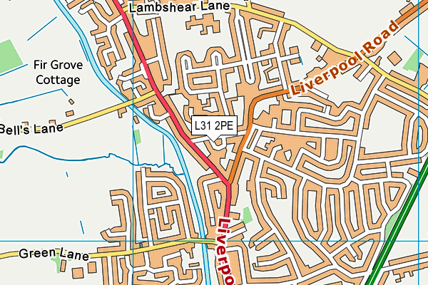 L31 2PE map - OS VectorMap District (Ordnance Survey)