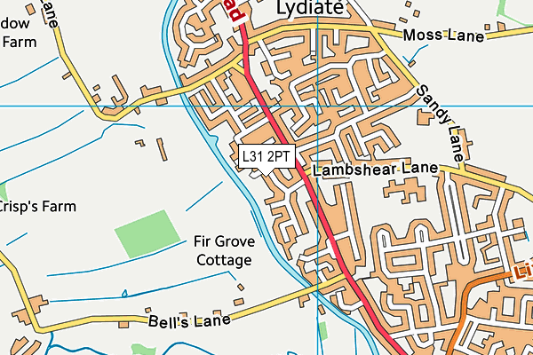 L31 2PT map - OS VectorMap District (Ordnance Survey)