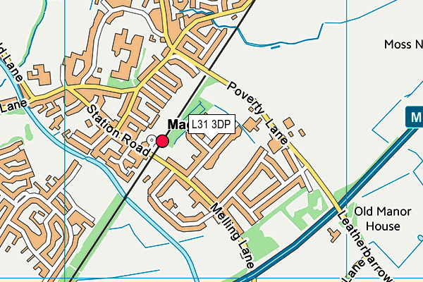 L31 3DP map - OS VectorMap District (Ordnance Survey)