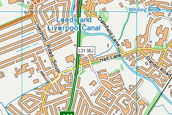 L31 3EJ map - OS VectorMap District (Ordnance Survey)