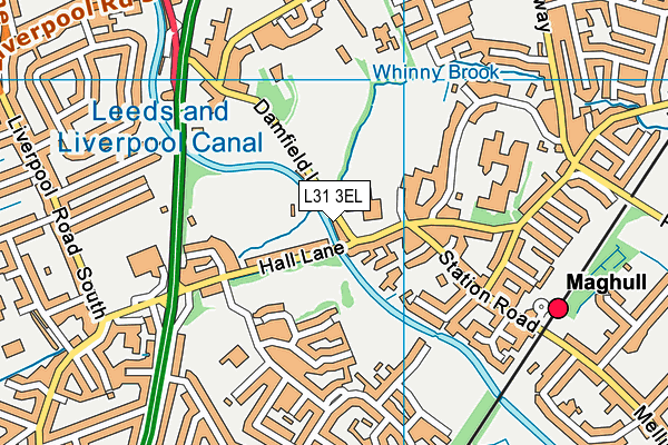 L31 3EL map - OS VectorMap District (Ordnance Survey)