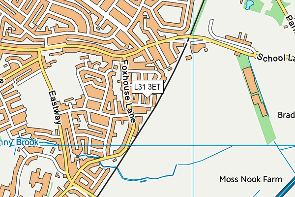 L31 3ET map - OS VectorMap District (Ordnance Survey)