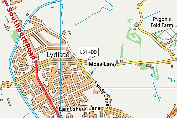 L31 4DD map - OS VectorMap District (Ordnance Survey)