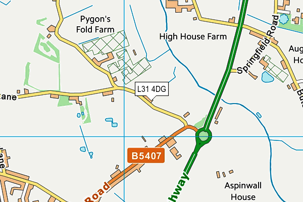 L31 4DG map - OS VectorMap District (Ordnance Survey)
