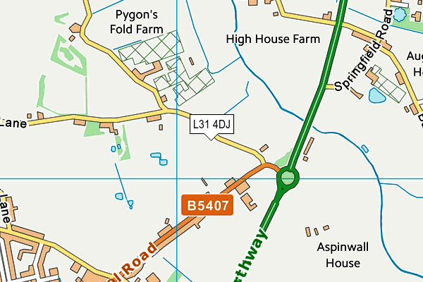 L31 4DJ map - OS VectorMap District (Ordnance Survey)