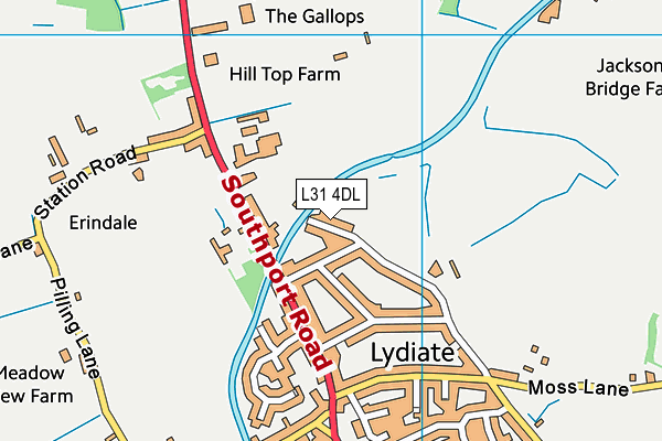 L31 4DL map - OS VectorMap District (Ordnance Survey)