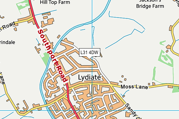 L31 4DW map - OS VectorMap District (Ordnance Survey)