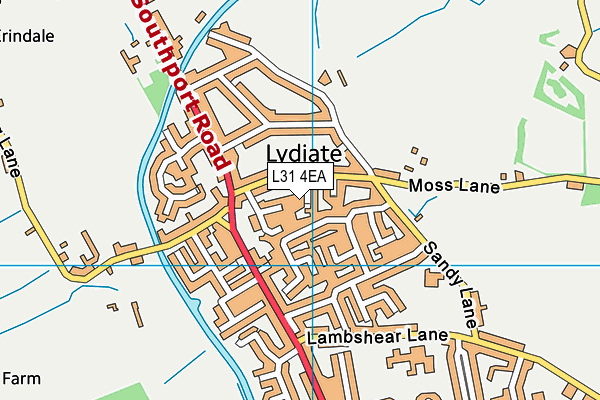 L31 4EA map - OS VectorMap District (Ordnance Survey)