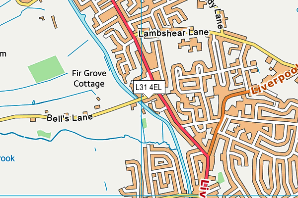 L31 4EL map - OS VectorMap District (Ordnance Survey)