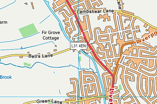 L31 4EN map - OS VectorMap District (Ordnance Survey)