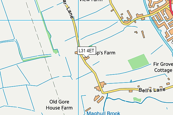 L31 4ET map - OS VectorMap District (Ordnance Survey)