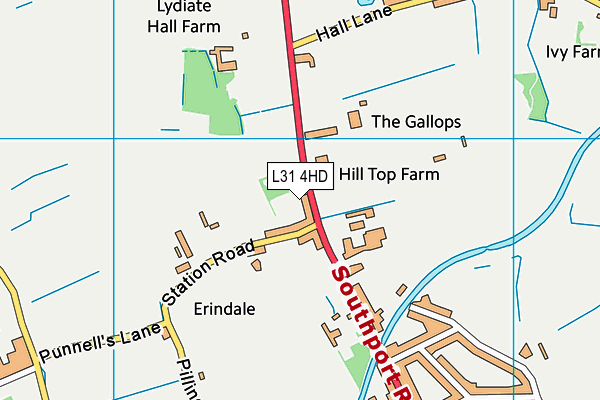 L31 4HD map - OS VectorMap District (Ordnance Survey)