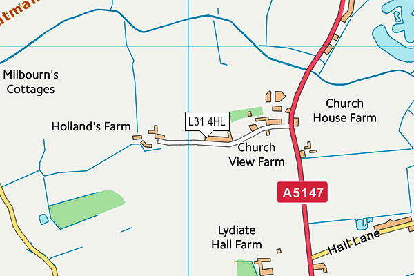 L31 4HL map - OS VectorMap District (Ordnance Survey)