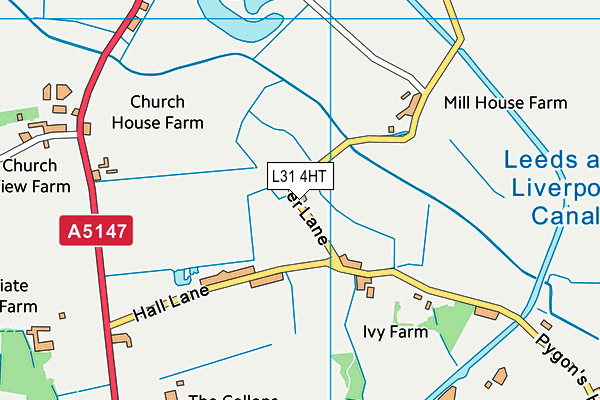 L31 4HT map - OS VectorMap District (Ordnance Survey)