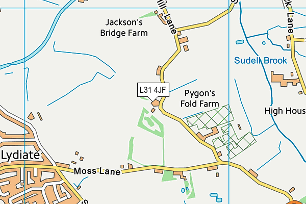 L31 4JF map - OS VectorMap District (Ordnance Survey)