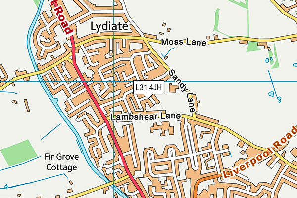 L31 4JH map - OS VectorMap District (Ordnance Survey)