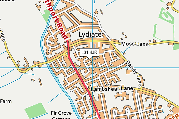 L31 4JR map - OS VectorMap District (Ordnance Survey)