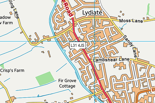 L31 4JS map - OS VectorMap District (Ordnance Survey)