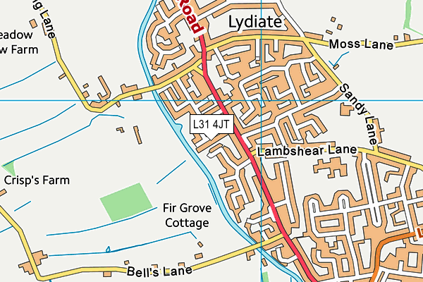 L31 4JT map - OS VectorMap District (Ordnance Survey)