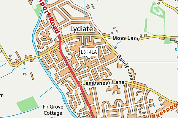 L31 4LA map - OS VectorMap District (Ordnance Survey)