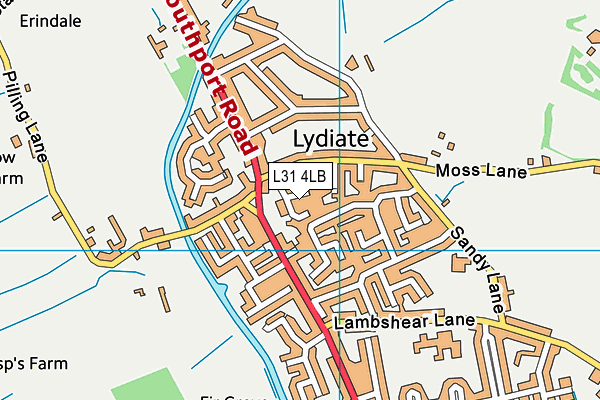 L31 4LB map - OS VectorMap District (Ordnance Survey)