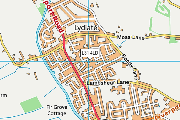 L31 4LD map - OS VectorMap District (Ordnance Survey)