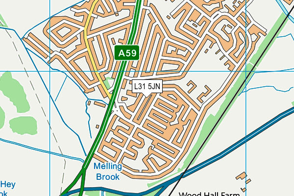 L31 5JN map - OS VectorMap District (Ordnance Survey)