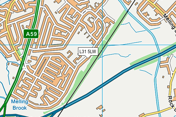 L31 5LW map - OS VectorMap District (Ordnance Survey)