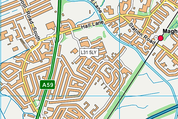 L31 5LY map - OS VectorMap District (Ordnance Survey)