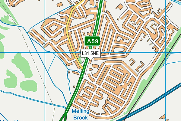L31 5NE map - OS VectorMap District (Ordnance Survey)