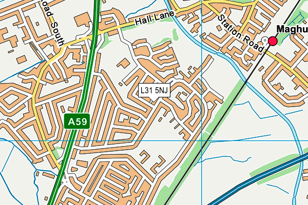 L31 5NJ map - OS VectorMap District (Ordnance Survey)